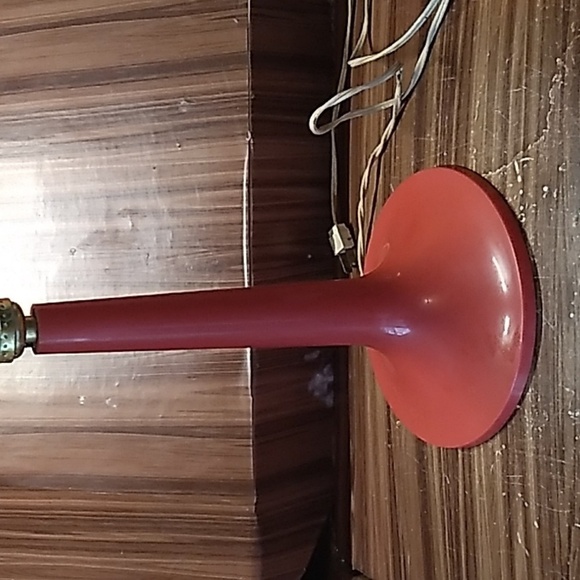 Vintage red Gilbert Softlite Leviton USA 1970s plastic lamp - Picture 1 of 5